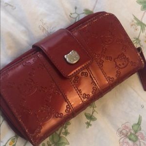 HELLO KITTY LOUNGEFLY RED WALLET